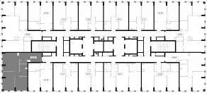 ЖК «MOD», планировка 2-комнатной квартиры, 65.64 м²