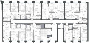 ЖК «Петровский парк II», планировка 2-комнатной квартиры, 70.30 м²