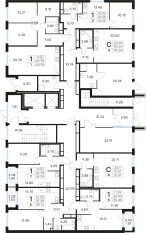 ЖК «GloraX Парголово», планировка студии, 31.37 м²