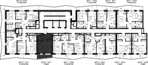 ЖК «Селигер Сити», планировка студии, 35.81 м²