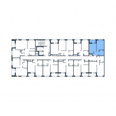 ЖК «Полис Приморский 2», планировка 1-комнатной квартиры, 32.20 м²