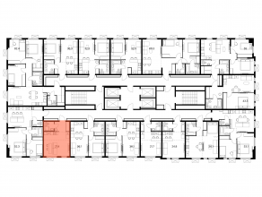 ЖК «Ярославский квартал», планировка студии, 27.40 м²