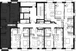 ЖК «Селигер Сити», планировка 2-комнатной квартиры, 71.06 м²