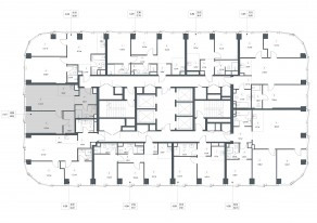 ЖК «Famous», планировка 1-комнатной квартиры, 56.23 м²