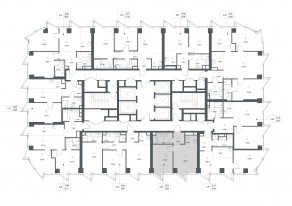 ЖК «Famous», планировка 1-комнатной квартиры, 39.95 м²