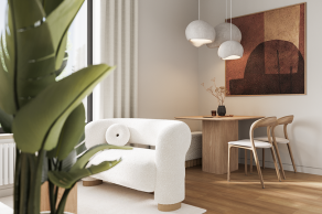 ЖК «ARTEL», планировка 2-комнатной квартиры, 61.20 м²
