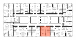 ЖК «Ярославский», планировка 1-комнатной квартиры, 36.20 м²