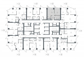 ЖК «Famous», планировка 1-комнатной квартиры, 39.30 м²