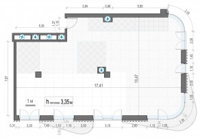 ЖК Дом «Лаврушинский», планировка 3-комнатной квартиры, 167.80 м²