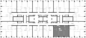 ЖК «MOD», планировка 2-комнатной квартиры, 62.34 м²