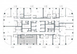 ЖК «Famous», планировка 1-комнатной квартиры, 57.62 м²
