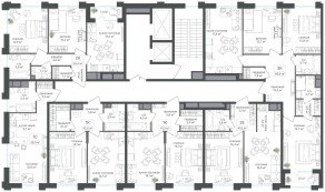 ЖК «Михалковский», планировка 1-комнатной квартиры, 42.00 м²