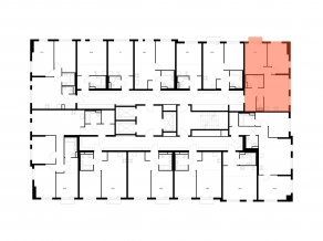 ЖК «Ярославский квартал», планировка 2-комнатной квартиры, 51.30 м²