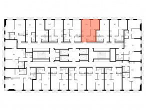 ЖК «2-й Иртышский», планировка 1-комнатной квартиры, 34.40 м²