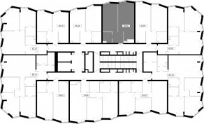 ЖК «MOD», планировка 1-комнатной квартиры, 50.60 м²