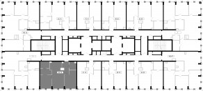 ЖК «MOD», планировка 2-комнатной квартиры, 62.14 м²