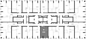 ЖК «MOD», планировка студии, 30.74 м²