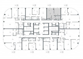 ЖК «Famous», планировка 3-комнатной квартиры, 99.92 м²