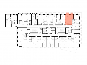 ЖК «2-й Иртышский», планировка 1-комнатной квартиры, 35.00 м²
