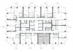 ЖК «Famous», планировка 1-комнатной квартиры, 40.25 м²