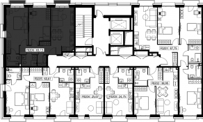 ЖК «Селигер Сити», планировка 2-комнатной квартиры, 70.02 м²