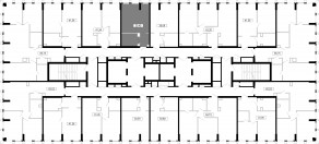 ЖК «MOD», планировка студии, 30.40 м²