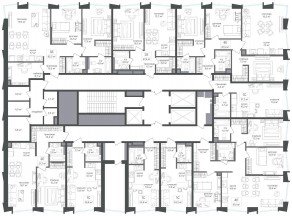 ЖК «Петровский парк II», планировка 3-комнатной квартиры, 90.10 м²