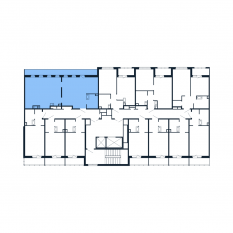 ЖК «Полис Приморский 2», планировка 2-комнатной квартиры, 60.70 м²