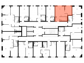 ЖК «Бунинская набережная», планировка 1-комнатной квартиры, 35.60 м²