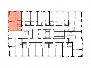 ЖК «Ярославский квартал», планировка 2-комнатной квартиры, 51.50 м²