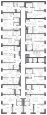 ЖК «Семеновский парк 2», планировка 2-комнатной квартиры, 47.00 м²