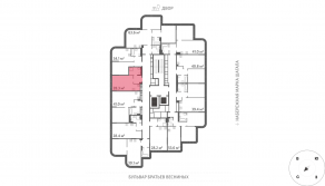 ЖК «Марк», планировка студии, 28.30 м²