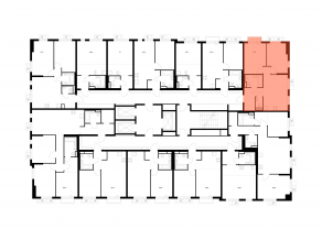 ЖК «Ярославский квартал», планировка 2-комнатной квартиры, 51.40 м²