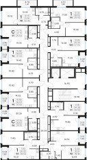 ЖК «GloraX Парголово», планировка студии, 29.75 м²