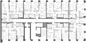 ЖК «Петровский парк II», планировка 2-комнатной квартиры, 64.30 м²