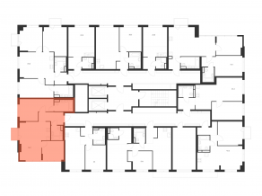 ЖК «Бунинская набережная», планировка 2-комнатной квартиры, 56.70 м²