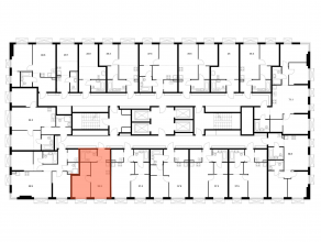 ЖК «2-й Иртышский», планировка 1-комнатной квартиры, 33.30 м²