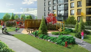 ЖК «Прайм Приморский», планировка студии, 25.15 м²