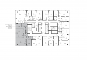 МФК «SLAVA», планировка 4-комнатной квартиры, 127.30 м²