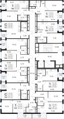 ЖК «GloraX Парголово», планировка 1-комнатной квартиры, 40.08 м²