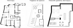 ЖК «Риверхаус», планировка 5-комнатной квартиры, 329.10 м²