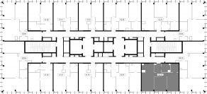ЖК «MOD», планировка 2-комнатной квартиры, 62.13 м²