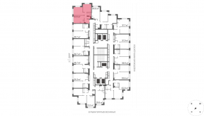ЖК «Марк», планировка 2-комнатной квартиры, 52.90 м²
