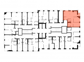ЖК «Нарвин», планировка 2-комнатной квартиры, 69.00 м²