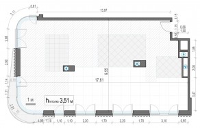 ЖК Дом «Лаврушинский», планировка 3-комнатной квартиры, 158.10 м²