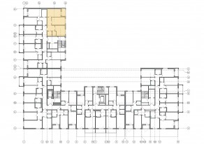 ЖК «Панорама Невы», планировка 2-комнатной квартиры, 61.40 м²