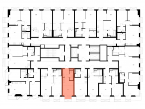 ЖК «2-й Иртышский», планировка студии, 19.80 м²