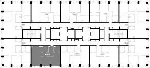 ЖК «MOD», планировка 2-комнатной квартиры, 65.34 м²