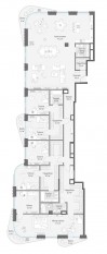 ЖК Дом «Лаврушинский», планировка 6-комнатной квартиры, 355.90 м²