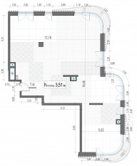 ЖК Дом «Лаврушинский», планировка 3-комнатной квартиры, 177.70 м²